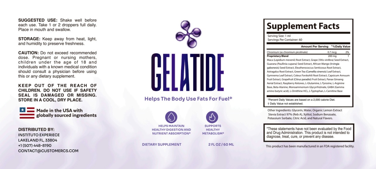 Gelatide Supplement Facts